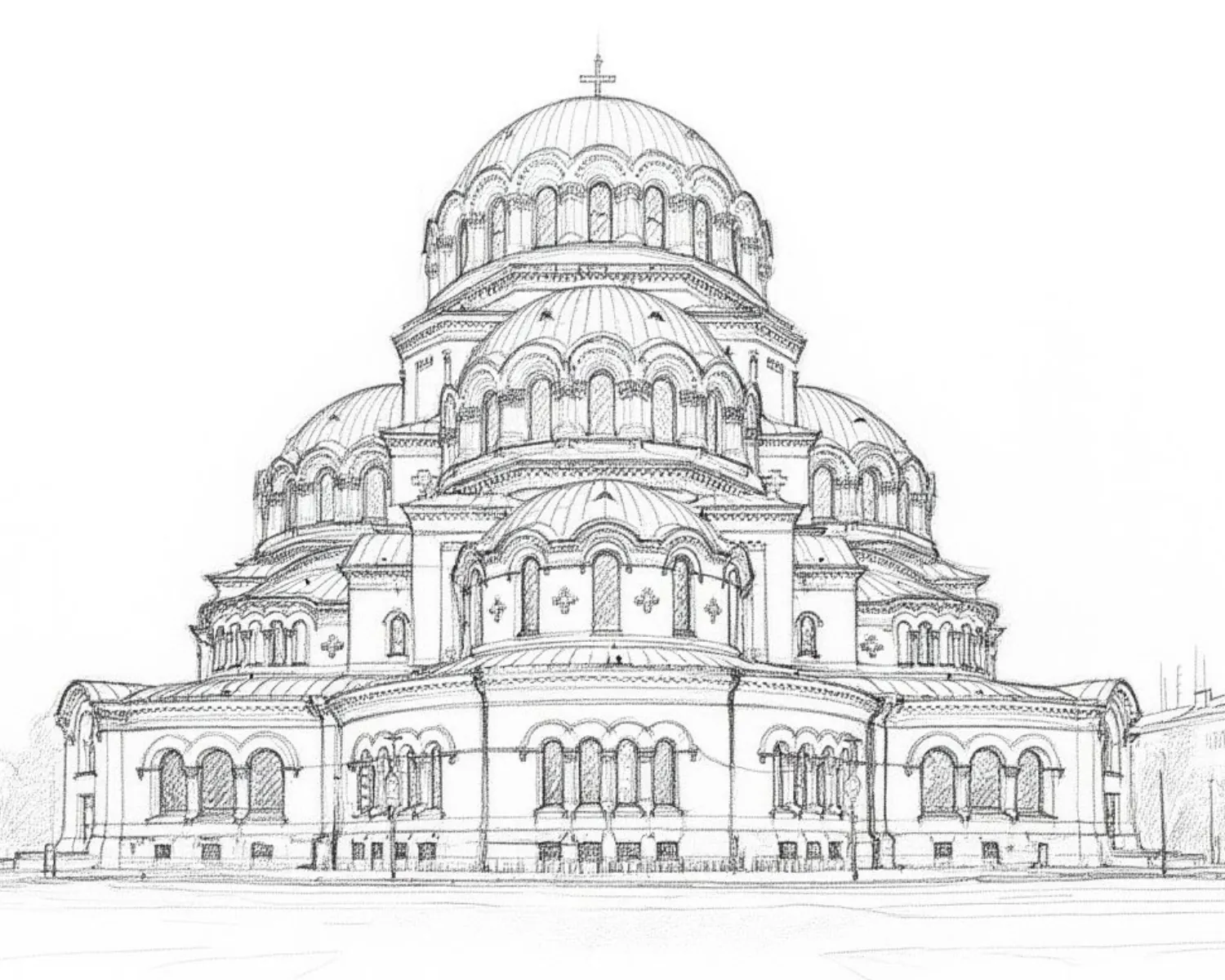 Графика „Ликът на София" 14